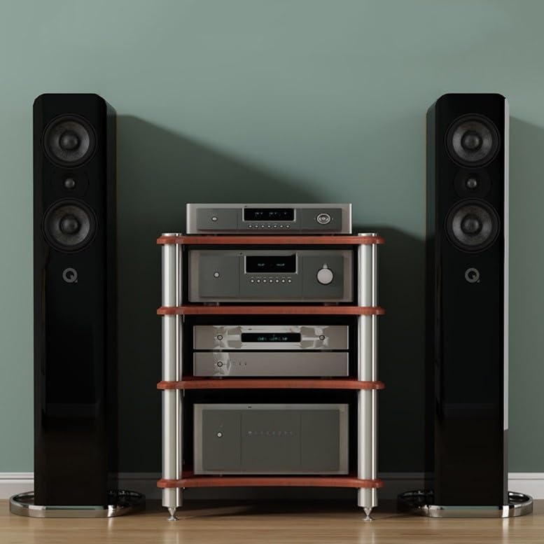 Szafka na Sprzęt Audiowizualny 3/4 Poziomu Komponenty Półka Narożna Stereo