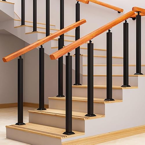 Barreaux de balustrade en métal noir réglables pour terrasse