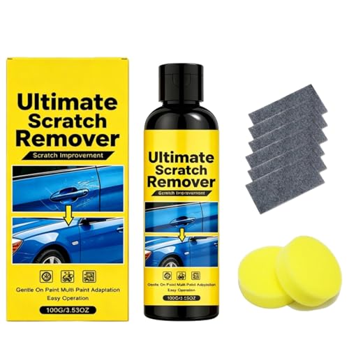 Car Scratch Remover Quick Fix Removal Paste for Deep Scratches All Paint Colors Polishing Kit 100g/3.53oz (1 Set)