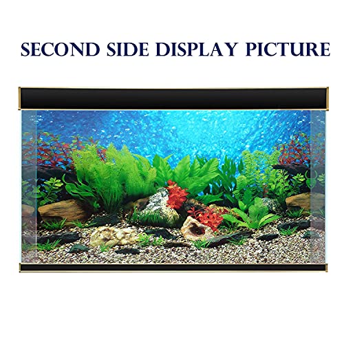 Elebox New 20" X 48" Fish Tank Background 2 Sided River Bed & Lake Background Aquarium #TOP4
