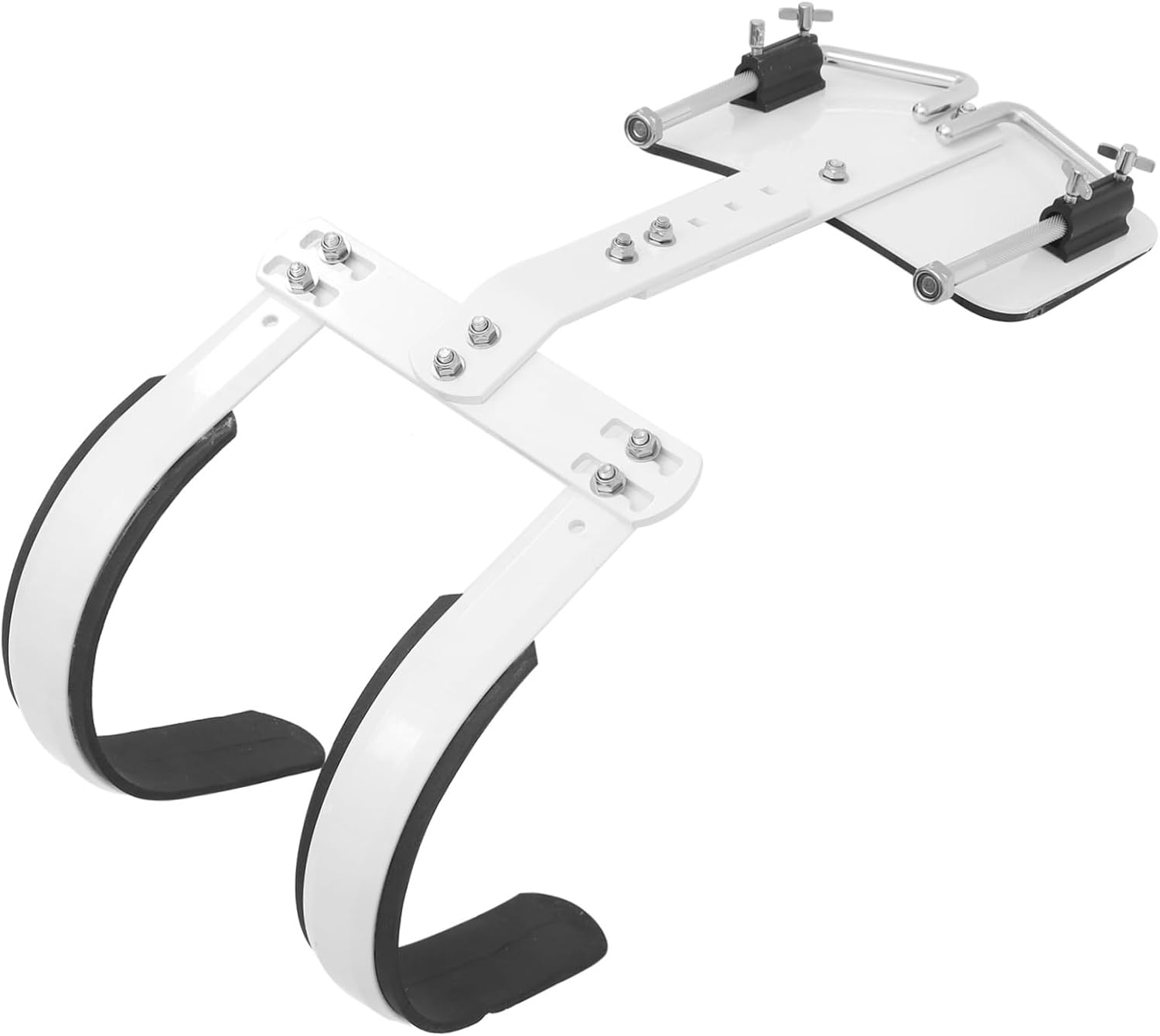 Abaodam Adjustable Snare Drum Shoulder Strap Carrier Back Frame for Marching Percussion Lightweight and Durable Snare Drum Accessories White