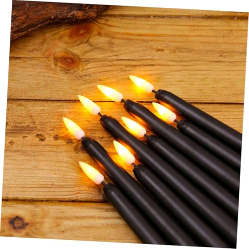Bougies LED sans flamme pour Halloween et décoration de table chaleureuse