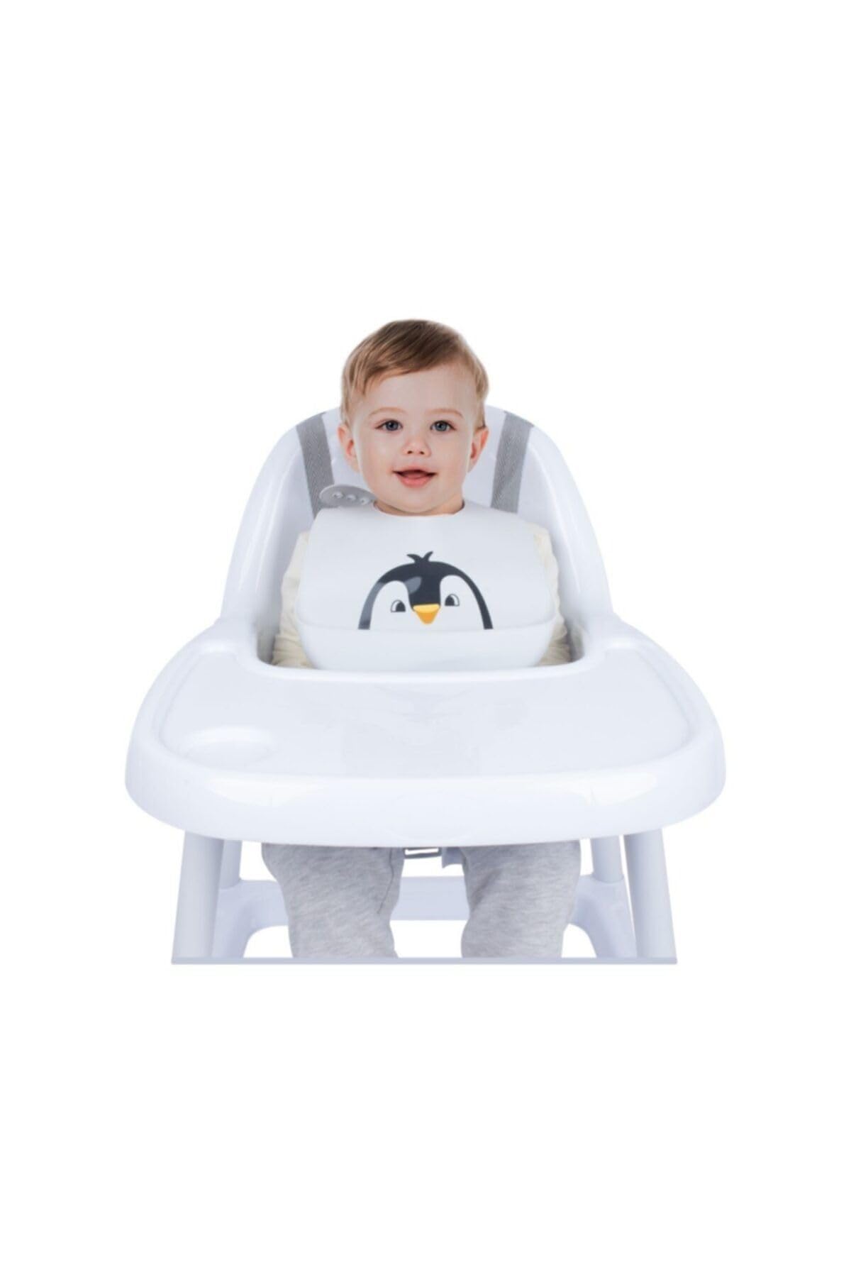 Sevi Bebe Silikon Mama Önlüğü (Gri)
