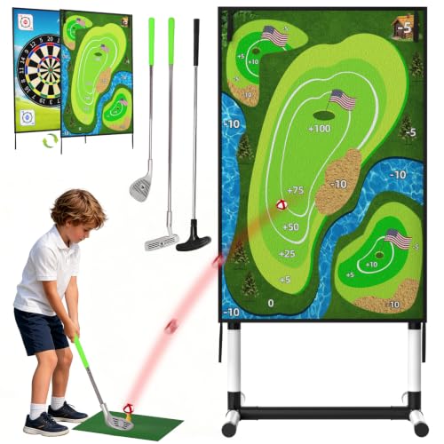 AOSITE 4-in-1 Golf Game Set for Kids & Adults, Family Backyard Party Toy - image 1