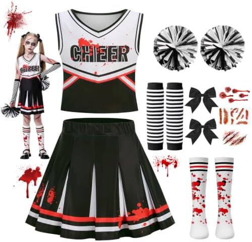 Mystery Code Halloween Zombie Cheerleader Kostüm Kinder