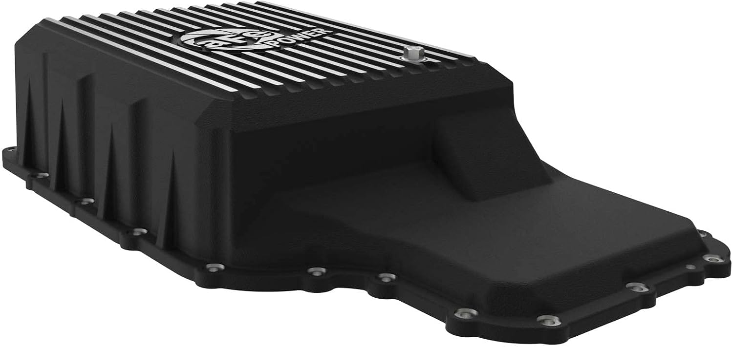 aFe POWER 46-71220B aFe POWER Street Series Transmission Pan, Holds 4 Quarts Over Stock, Black, for 2020-2021 Ford Trucks (10R140 Transmission)