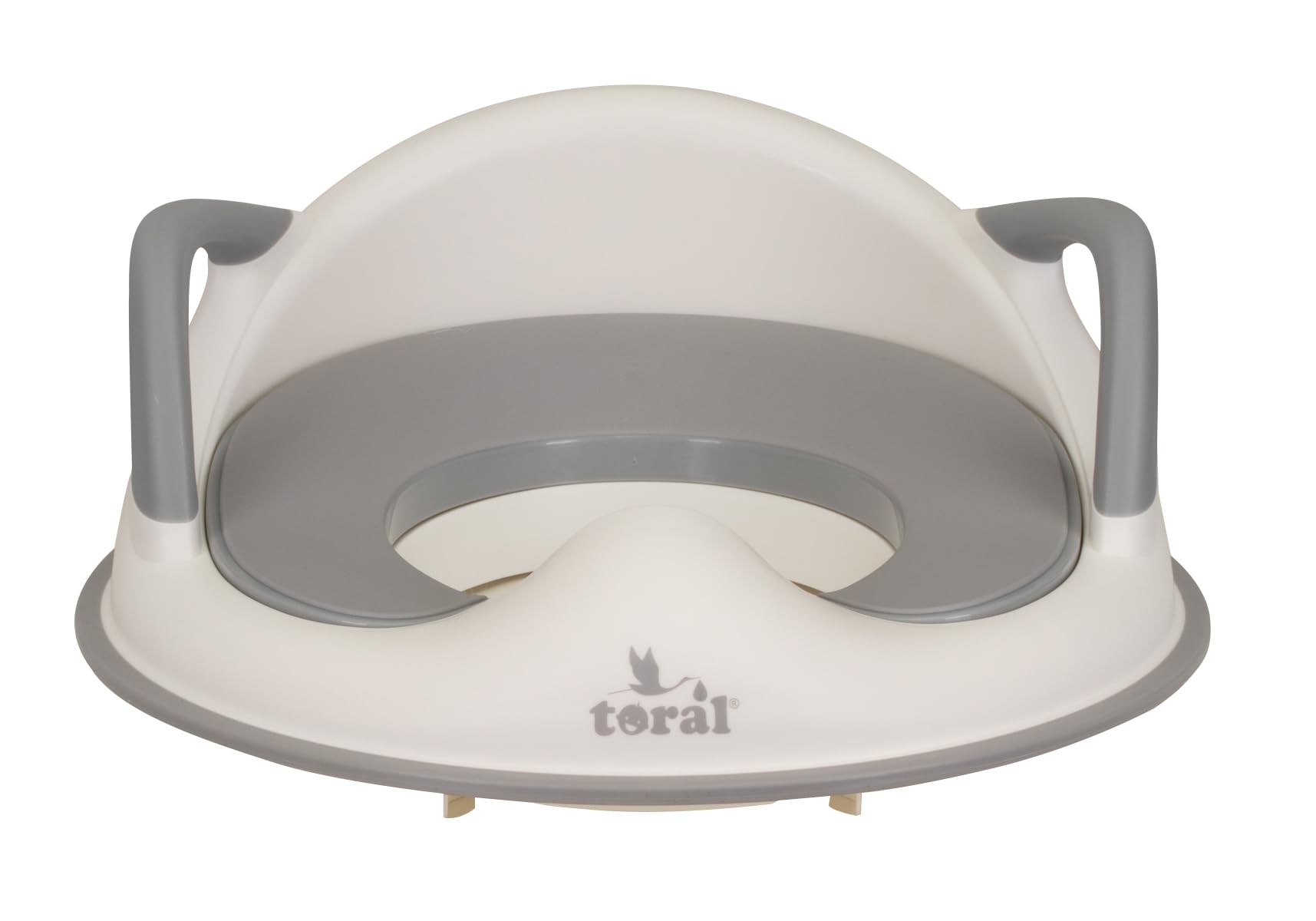 Toral Asiento Reductor con Asas para WC. Ayuda al aprendizaje de bebés y niños. Adaptador infantil portátil para váter MundiBebé +18 meses. Modelo Comfort