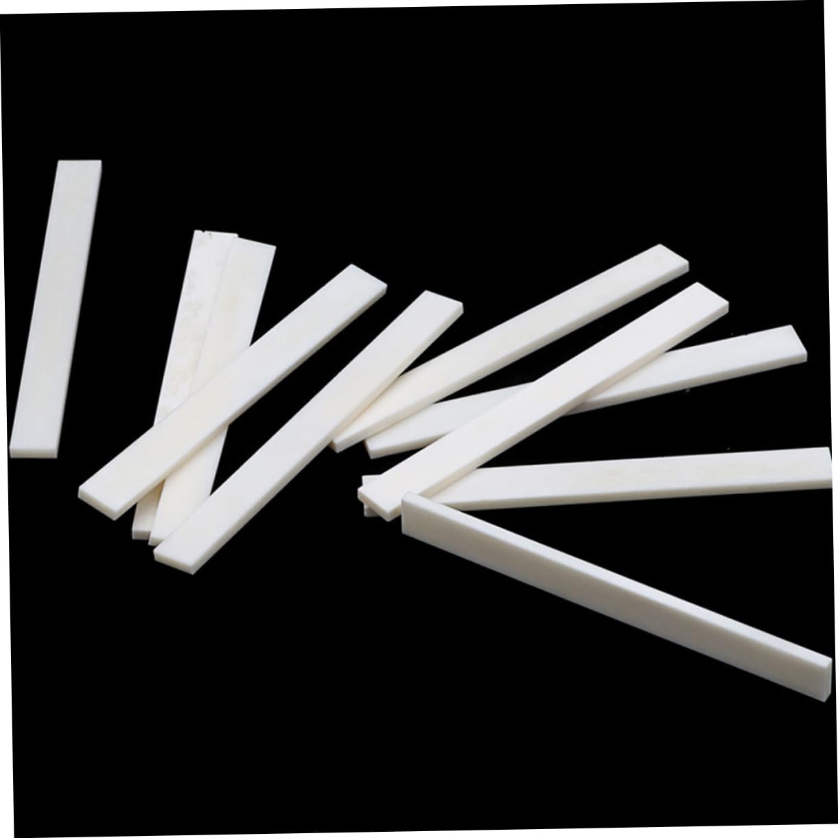 ULDIGI 10pcs Guitar Accessories Bone Nut Blanks Replace Your Guitar Nut Improve Stability Enhance Your Playing Experience