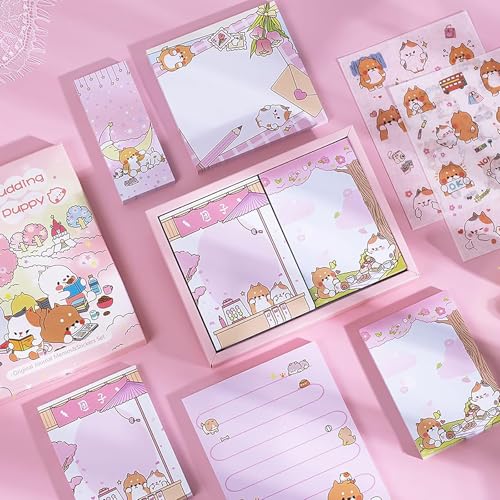 Doraking 250 hojas de notas de perro de dibujos animados lindos b...