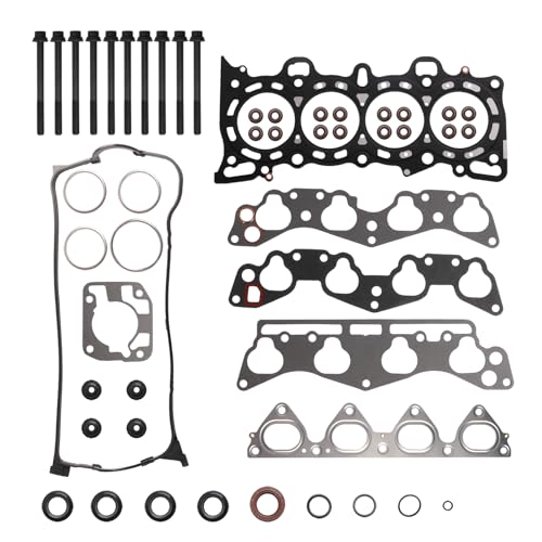 Image of Head Gasket with Bolts Set HS9915PT-1 fit for Honda Civic 1996 1997 1998 1999 2000 1.6L SOHC L4 16V CX DX LX EX HX GX Replacement for HS9915PT-1 HS54234(50pcs)