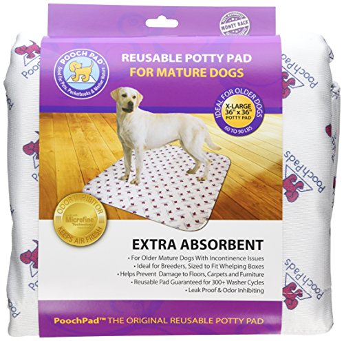 PoochPad Extra Absorbent Washable, Reusable Potty Pad for Dogs (X-Large) - Unmatched Odor Control, Leakproof Puppy Training Pee Pad