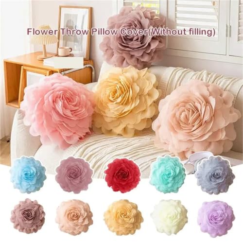 Housse de coussin en tulle 3D pour transformer votre intérieur