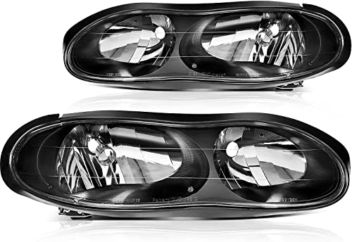 ECCPP Headlight Assembly For Chevrolet For Camaro 1998-2002 Driver and Passenger Side Headlamps
