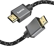 Hama Premium HDMI Kabel 2 Meter Ultra High Speed (Exzellentes Monitorkabel 4K / 8K, 48 Gbit/s, UHD Bildschirmkabel eARC, Ethernet, HDR, Aramidfaser Kabelmantel, HDMI 2.1 Kabel 120 Hz/60 Hz) 2m