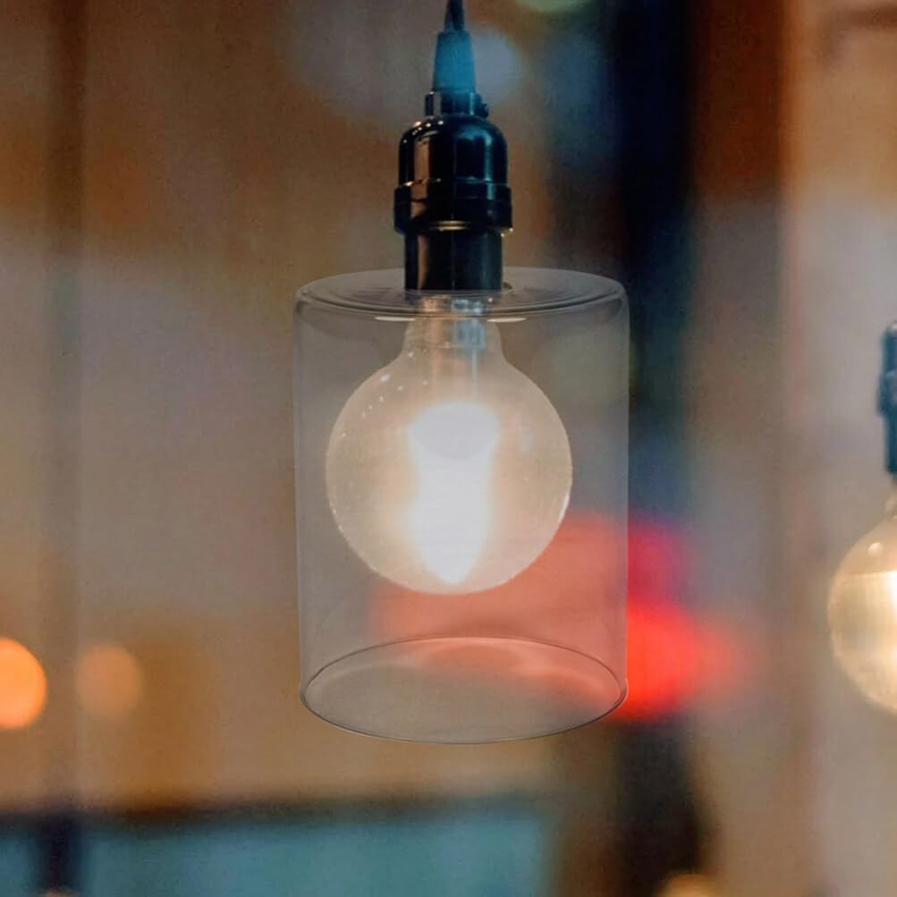 GANAZONO 3pcs Glass Pendant Lamp Shade Replacement Modern Light Fixture Covers for Home Decor Easy Installation Soft Lighting Suitable for Styles