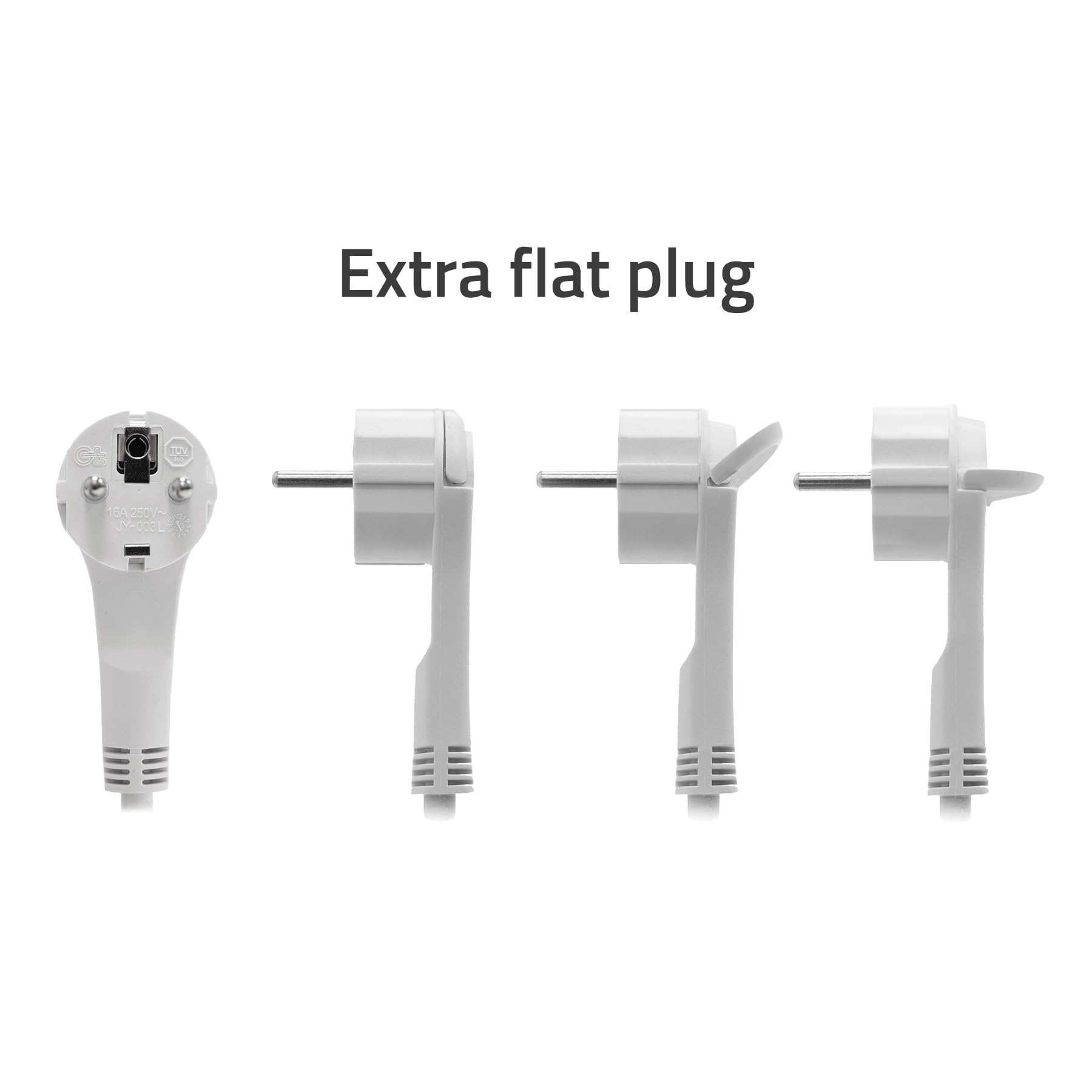 Hombli Smart Regleta con 3 Salidas AC y 2 USB | Regleta Wi-Fi con Protección contra Sobretensiones y Protección Infantil | Montaje en Pared | Cable de 1,5m | Compatible con Alexa y Google