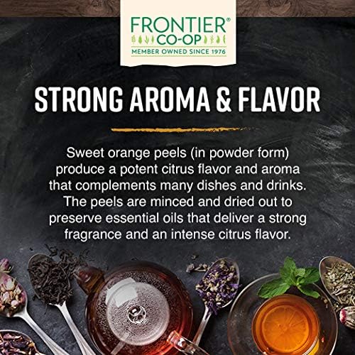 Miniatura 5 de Frontier Co-op Polvo orgánico de cáscara de naranja  Bolsa a granel de 1 libra, polvo de naranja puro  Potente sabor cítrico, perfecto para cocinar,
