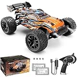 HBXラジコンカー ラジコンカーオフロード こども向け 1/18 4WD RTR 電動RCカー 2.4Ghzリモコンカー 40 km/h 高速 RCバギー オンロード 二つのスピードモード こども向け オフロード 全地形対応 オフロード ラジコン 競技可能 レーシング モンスター防水トラック 耐衝撃 プレゼント 子供 男の子 日本国内認証済み