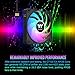 Thermaltake CT120 EX ARGB Sync PC Cooling Fan (3-Fan Pack), Magnetic Connection, 5V Motherboard Sync, 16.8 Million Colors 9 Addressable LEDs, 120 mm Case/Radiator Fan, CL-F181-PL12SW-A