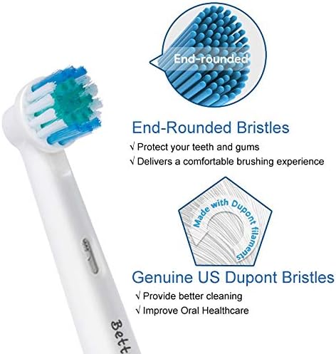 Oral B Compatible Toothbrush Heads, 20pcs Betterchoi Replacement Brush Heads for Most Braun Oral B Electric Toothbrushes - Image 5