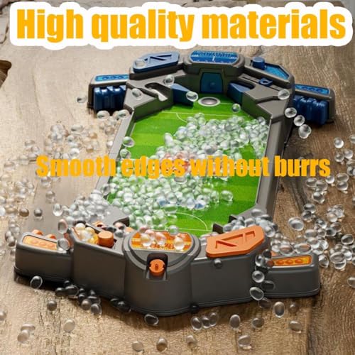 Tischkicker,Goomp Mini Tischfussball Spiele Interaktives Tischfußballspiel mit 2 Fußbälle Eltern Kind Brettspiele, Innen 2-Spieler-Party-Spielzeug-Geschenk Party für Kinder Erwachsene ab 4 Jahren – Bild 4