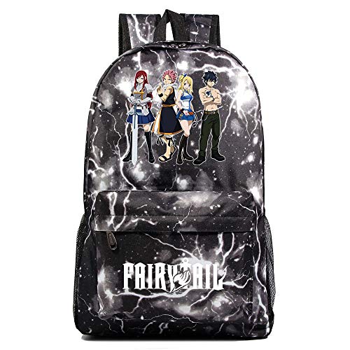 Mochila de Anime Fairy Tail Cosplay Escolar Estudiantes para Portátil Backpack Bolsa