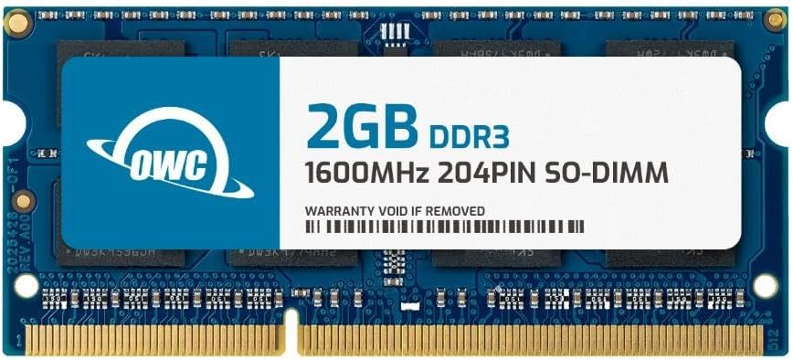 OWC 2GB DDR3 1600 PC3-12800 CL11 1Rx8 204-pin 1.5V Non-ECC SODIMM Memory RAM Module Upgrade Compatible with Dell Inspiron 15 3521