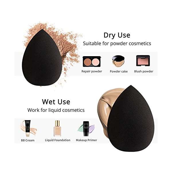 BEAKEY Make-up-Schwamm, latexfrei und vegan, Make-up-Blender, Beauty-Schwamm, makellos für Creme, flüssige Grundierung… – Bild 6