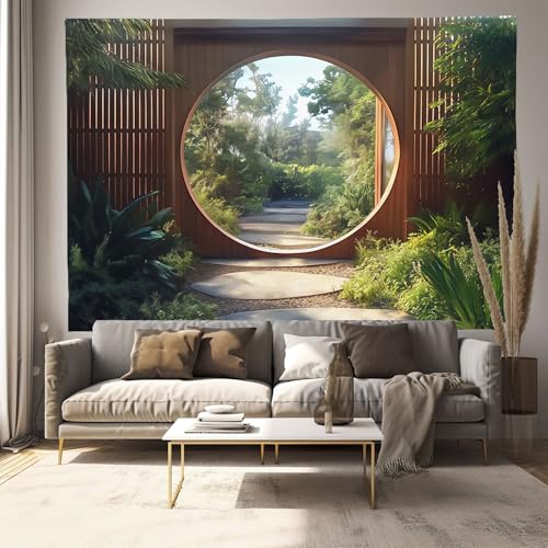 Tapisserie pour chambre et fête MULERN décor de verdure pour dortoir étudiant