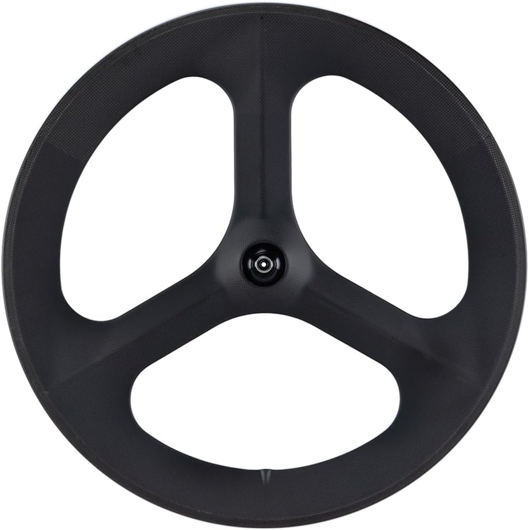 SUPERTEAM Full Carbon Tri Spokes Wheel 700C Clincher Bike Wheelset