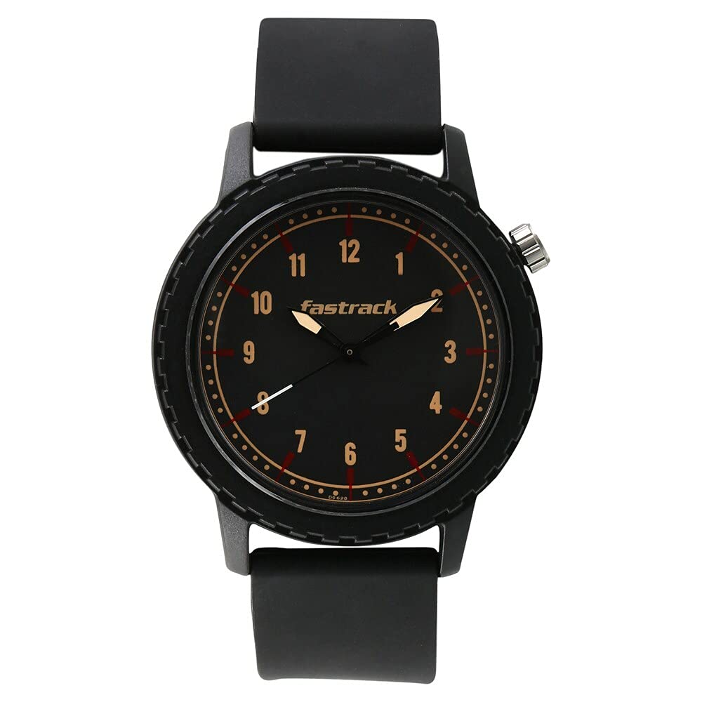 Fastrack Unisex Silicone Tees Analog Black Dial Watch - 38038Pp03, Band Color-Black (B078V2BC32) Amazon Price History, Amazon Price Tracker