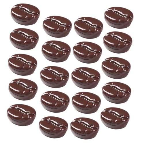 TOYANDONA 25pcs Artificial Coffee Beans Adornment for Photography Props House Decoration Cafe Shop Display Material Realistic Appearance for Events and Teaching