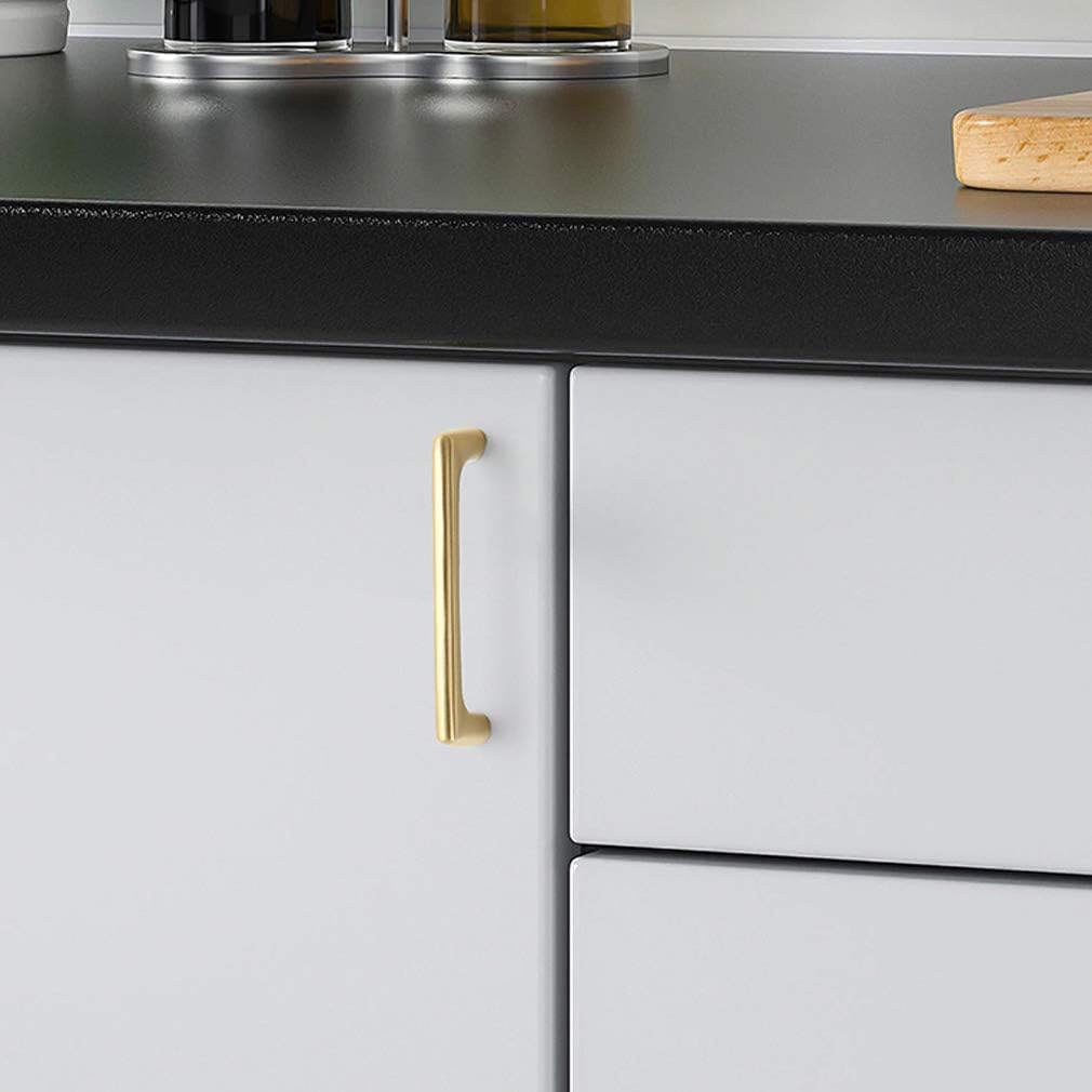 Kitchen Door Handles,Drawer Handles, 1 pcs Pure Copper Drawer Pulls,Brass Furniture Handle,Cabinet Pull,Cabinet Handles,Door Handle,for Drawers,Closets,Kitchen Cabinets,Golden Champagne (Color : Copp