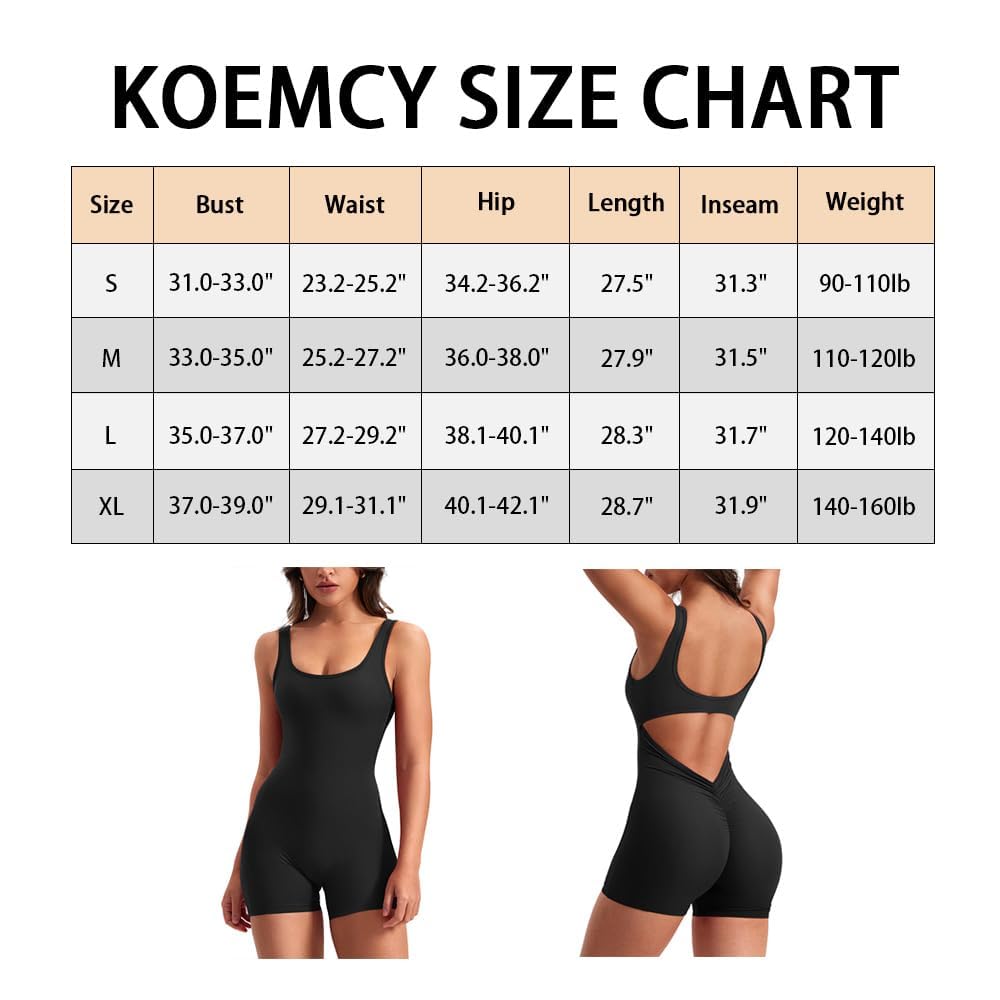 Mono Mujer Verano Corto Sin Manga Jumpsuit Mujer Deportivo con Cuello en U Sexy Jumpsuit Casual Elegante para Push-up Jogging Fitness Yoga Ejercicio