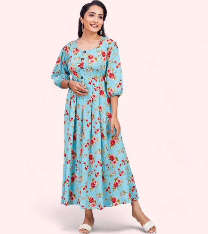 Image of Polyester Floral Regular Women Kurta