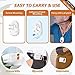 CallToU Caregiver Pager Wireless Call Button for Elderly at Home, Portable Nurse Alert System with Vibration/for Patients and Disabled, 500ft Ranger (2 Call Buttons + 1 Receivers)