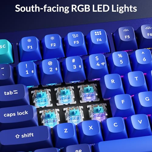 Image of Q1 Swappable RGB Backlight Blue Switch Knob Version - Blue