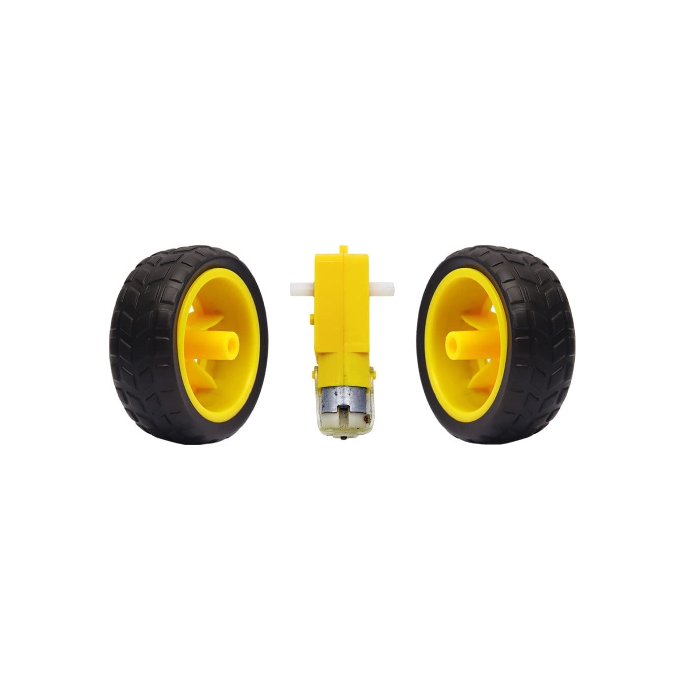 SP DC Bo Motor 3-6V Dual Shaft Geared TT Magnetic Motor with Toy Car Tire Wheel, Mini Smart RC Car Robot (2 Wheel + 1 Gear Motor) (B0B9NGK695) Amazon Price History, Amazon Price Tracker