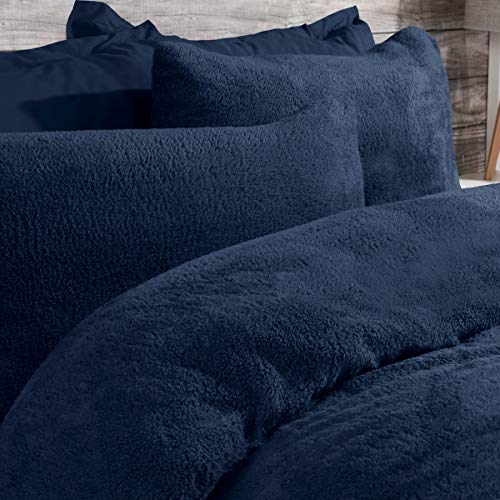 Sleepdown Beddengoedset met kussenslopen, teddyfleece, warm, gezellig, superzacht, voor tweepersoonsbed (200 x 200 cm… - Image 3