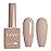 CANNI Nude Gel Nail Polish, 1Pcs Light BroWn Gel Polish Grey Color High Gloss Soak Off U V French Nail Manicure Salon DIY