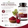 Healbend Organic Beet Root Capsules 1300mg - Nitric Oxide Booster Beets Support Healthy Blood Pressure, Heart Health, Circulation Superfood - 120 Count