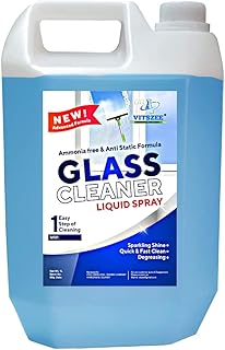 VITSZEE Glass Cleaner 1L (pack of 2) surface Cleaner 4X More Shine with Shine Boosters Household Cleaner Cleaner For Mirror Spray Bottle Total 2L
