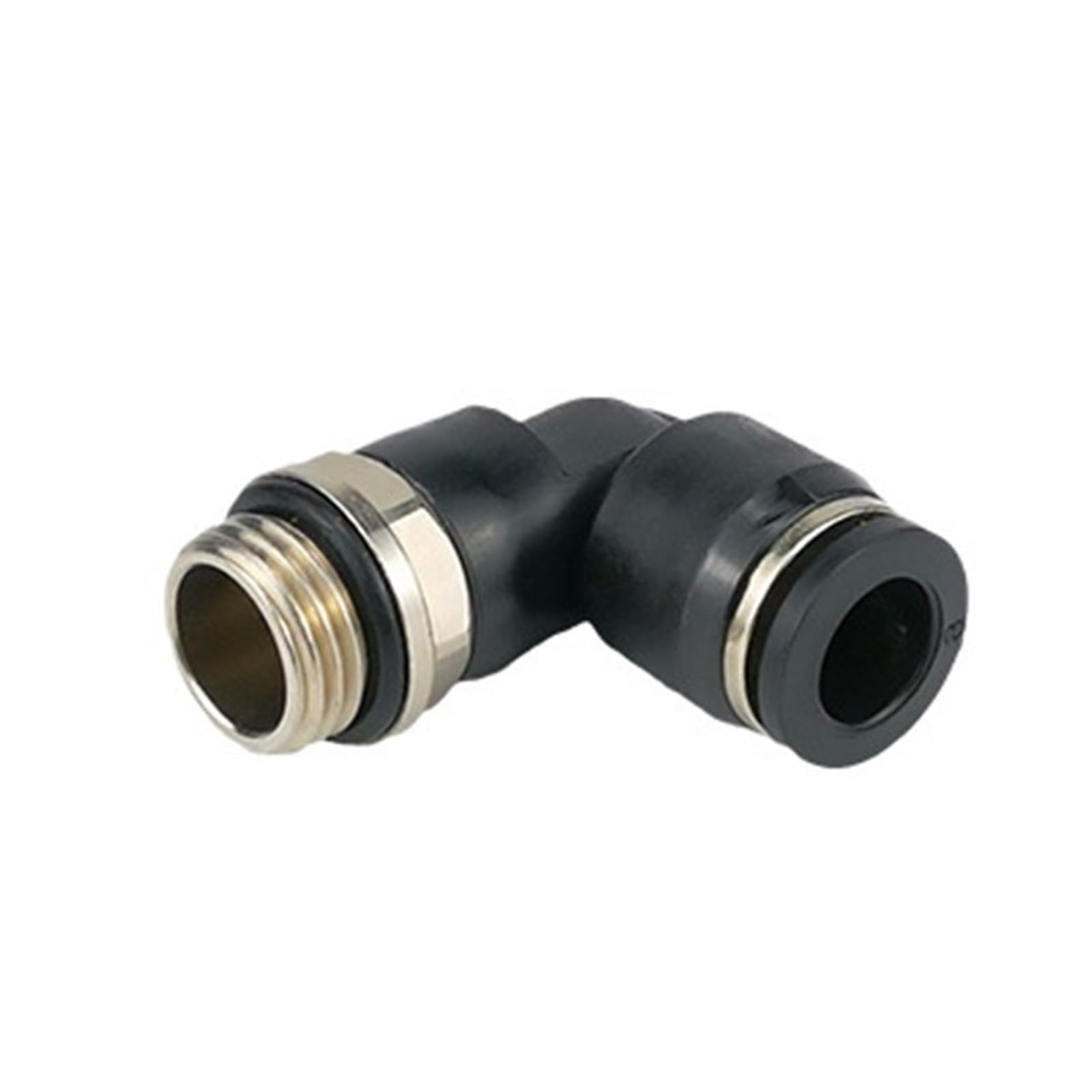 Conector manguera neumática con bloqueo sellado codo PL 10mm rosca hembra G1/4 8