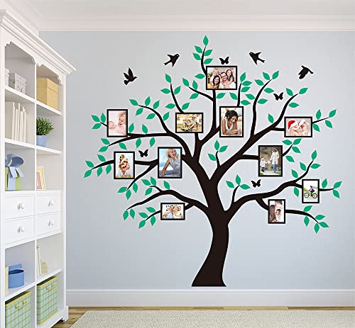 Vinilo Decorativo Árbol Familiar JEPART 186x180 cm Negro Verde miniatura 2