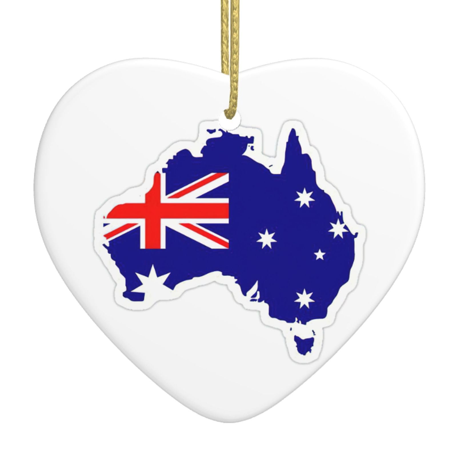 Australian Flag Map Print Christmas Tree And Holiday Decorations,Club Decorations