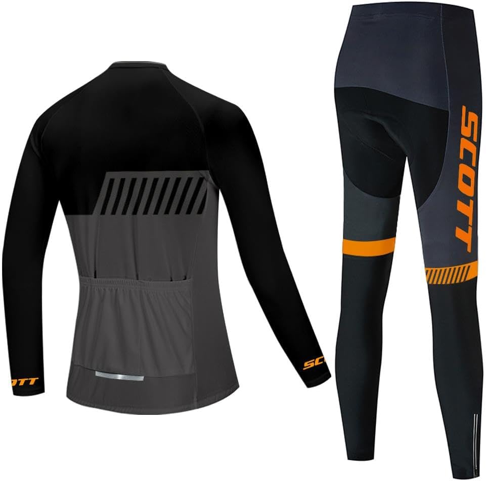 Women's Cycling Jersey Set Long Sleeve Bike Shirt Bicycle Clothing Cycling Pants with Gel Padded - Image 2