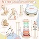 Musikinstrumente für Kinder, Kinderspielzeug ab 3 Jahre, Montessori Spielzeug, Holzspielzeug Baby Schlagzeug Kinder Trommel, Percussion-Instrumente Set, Geschenkideen für Jungen Mädchen 3+(9 in 1)