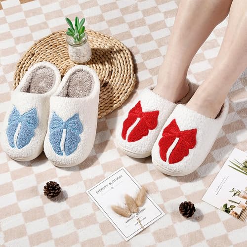Image of Slippers for Women Men Fuzzy Memory Foam Slipper Fluffy Winter Soft Warm Slip On House Shoes
