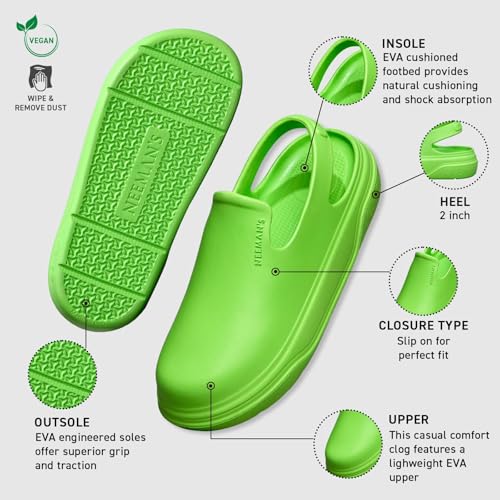 Image of Neeman's Cushers Clogs for Women | Lightweight, Fast-Drying, Cushioned Sole | All-Day Comfort for Rain & Summer