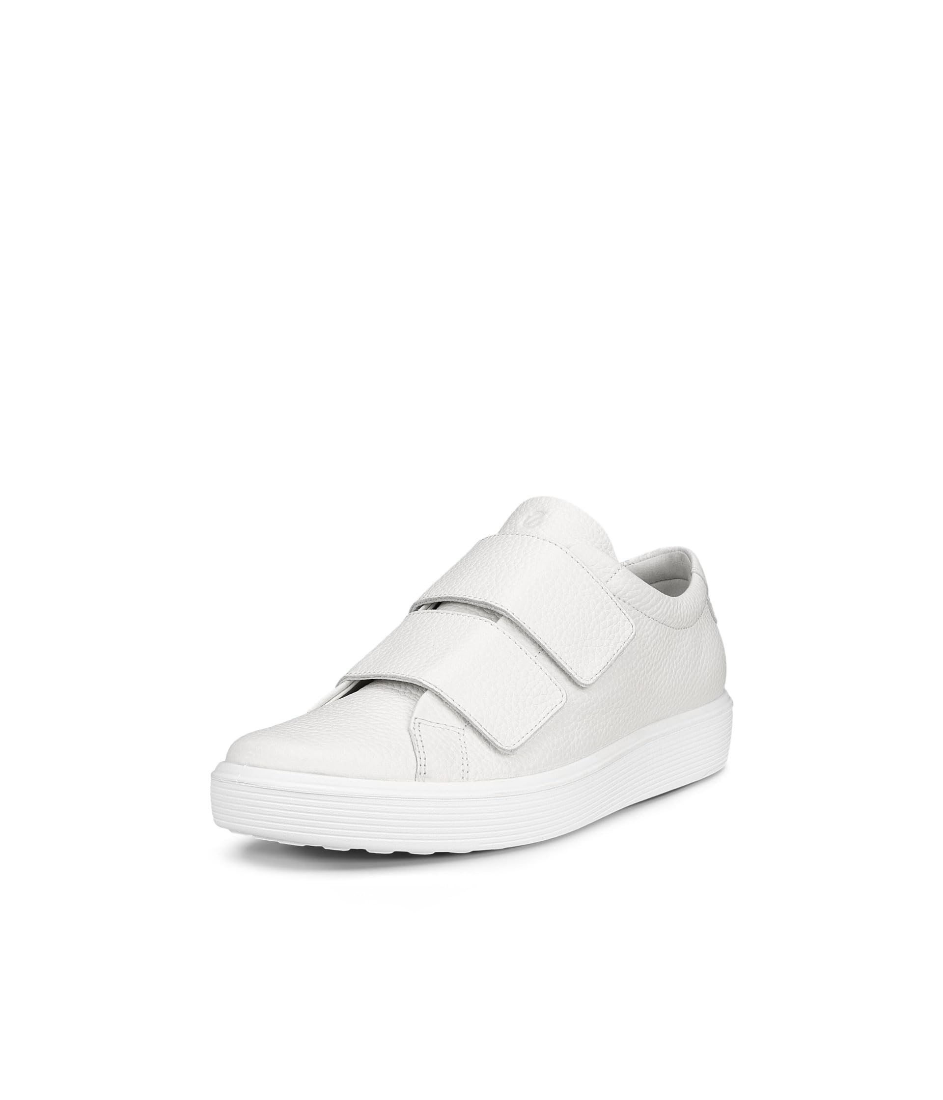 ECCO Women's Soft 60 Two Strap Premium Sneaker, White, 11-11.5